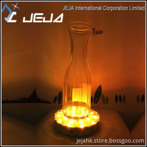 christmas decoration flower shape 6 inch led light base
